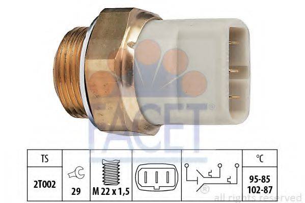 FACET 75605 Термивимикач, вентилятор радіатора