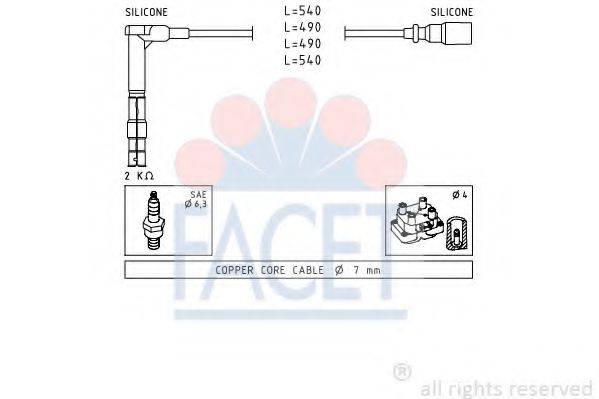 FACET 49305 Комплект дротів запалювання