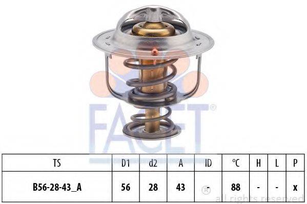 FACET 78407S Термостат, охолоджуюча рідина