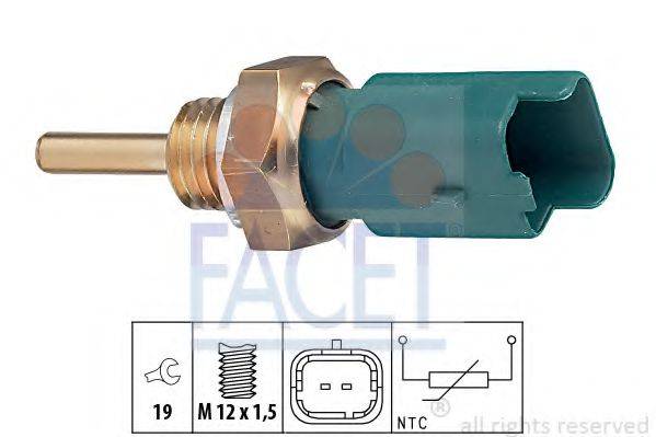 FACET 73261 Датчик, температура охолоджувальної рідини