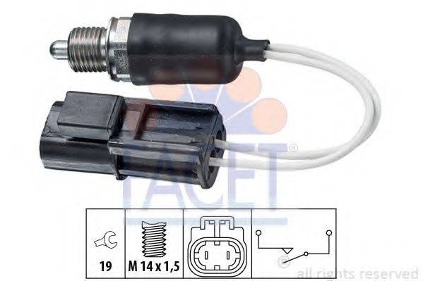 FACET 76314 Вимикач, фара заднього ходу