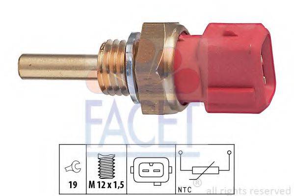 FACET 73155 Датчик, температура охолоджувальної рідини