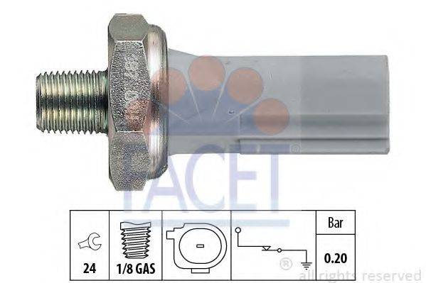 FACET 70187 Датчик тиску масла