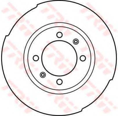 TRW DF1668 гальмівний диск