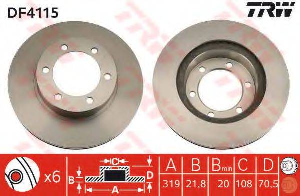 TRW DF4115 гальмівний диск