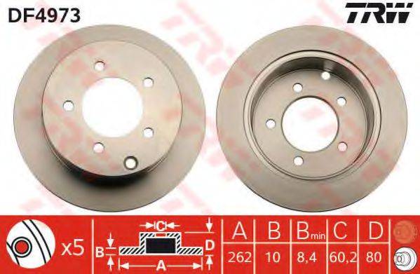 TRW DF4973 гальмівний диск