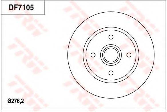 TRW DF7105 гальмівний диск