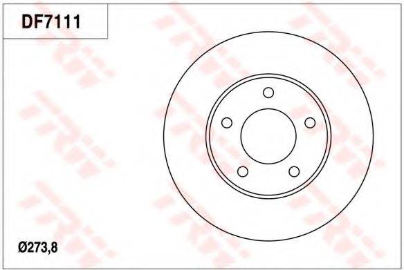 TRW DF7111 гальмівний диск
