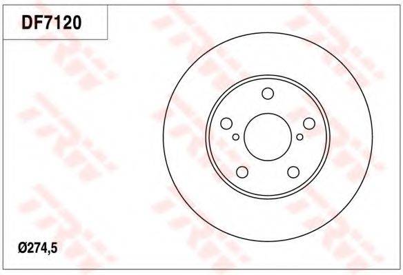 TRW DF7120 гальмівний диск