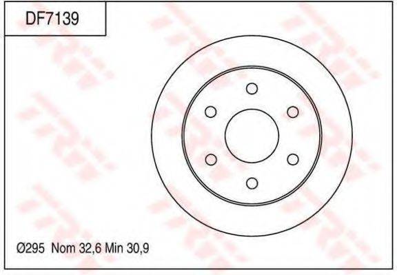 TRW DF7139 гальмівний диск