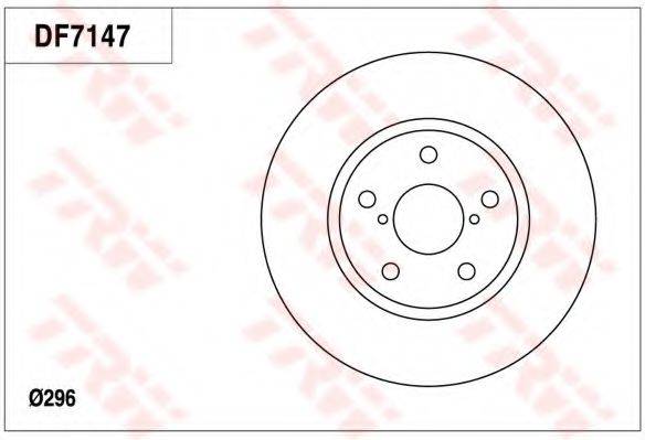 TRW DF7147 гальмівний диск