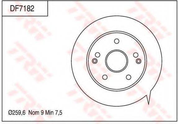 TRW DF7182 гальмівний диск