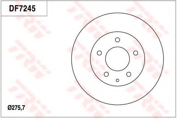 TRW DF7245 гальмівний диск
