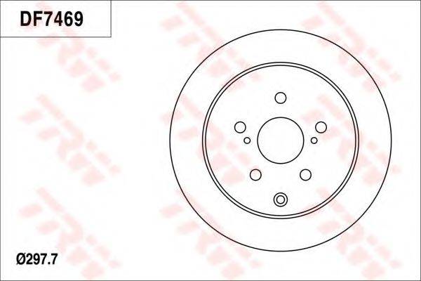 TRW DF7469 гальмівний диск