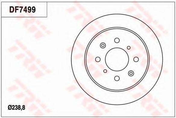 TRW DF7499 гальмівний диск