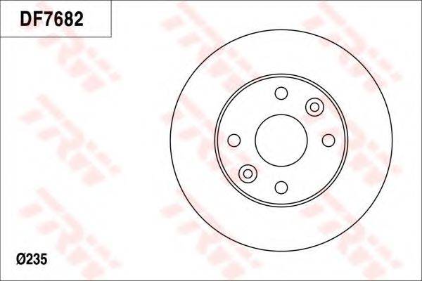 TRW DF7682 гальмівний диск