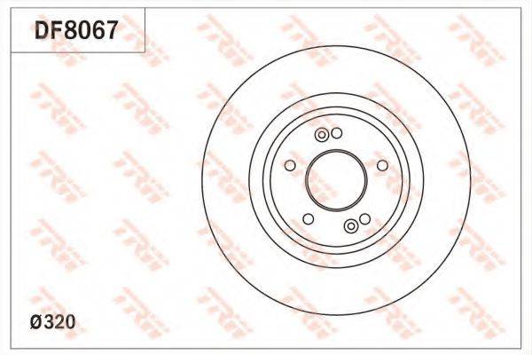 TRW DF8067 гальмівний диск
