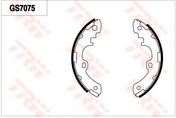TRW GS7075 Комплект гальмівних колодок