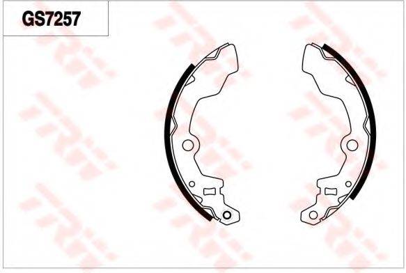 TRW GS7257 Комплект гальмівних колодок