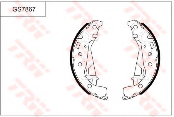 TRW GS7867 Комплект гальмівних колодок