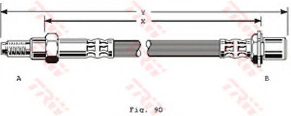 TRW PHB161 Гальмівний шланг