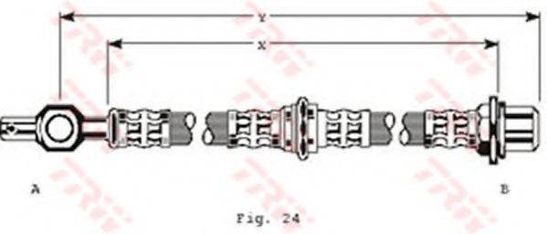 TRW PHD125 Гальмівний шланг