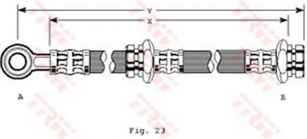 TRW PHD146 Гальмівний шланг