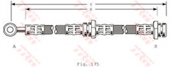 TRW PHD215 Гальмівний шланг