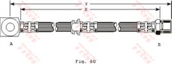 TRW PHD224 Гальмівний шланг