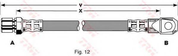 TRW PHD260 Гальмівний шланг