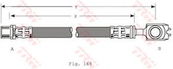 TRW PHD309 Гальмівний шланг