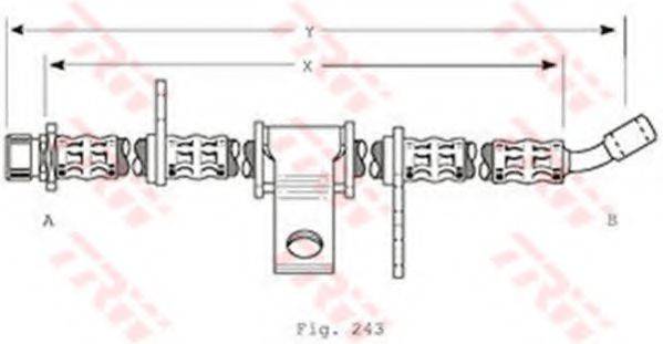 TRW PHD370 Гальмівний шланг