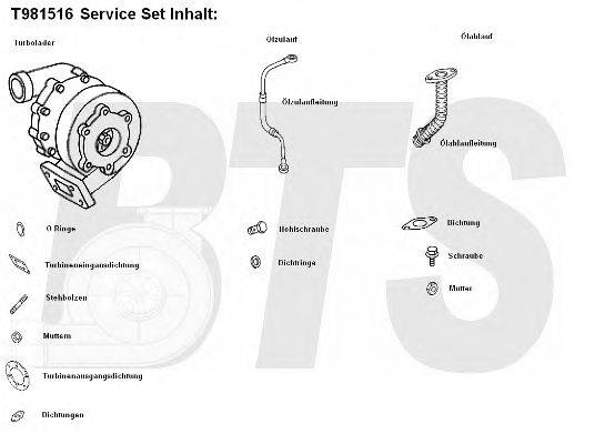 BTS TURBO T981516 Компресор наддув