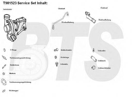 BTS TURBO T981523 Компресор наддув