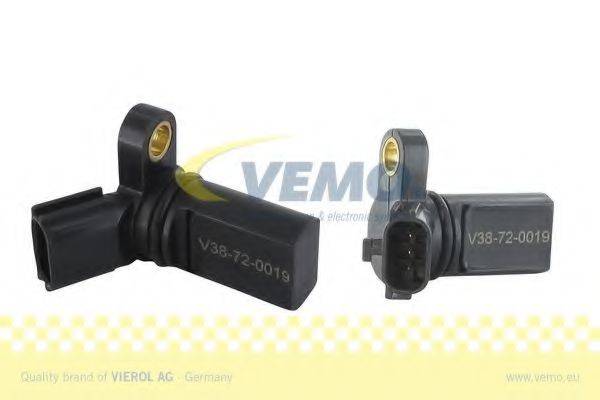 VEMO V38720019 Датчик імпульсів; Датчик частота обертання; Датчик частоти обертання, керування двигуном; Датчик, положення розподільного валу