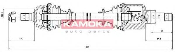 KAMOKA CT1138905 Приводний вал