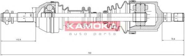 KAMOKA CT1138913 Приводний вал