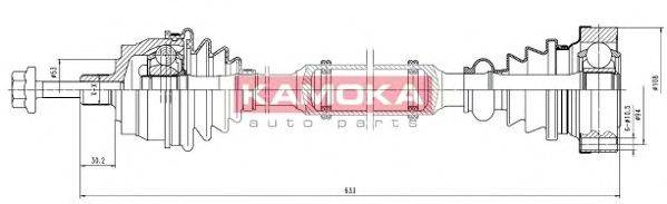 KAMOKA VW1138931 Приводний вал