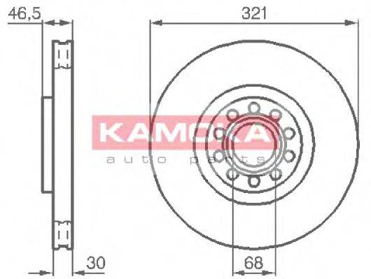 KAMOKA 1032332 гальмівний диск