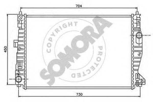 SOMORA 011440 Радіатор, охолодження двигуна