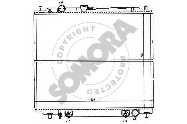 SOMORA 183142 Радіатор, охолодження двигуна