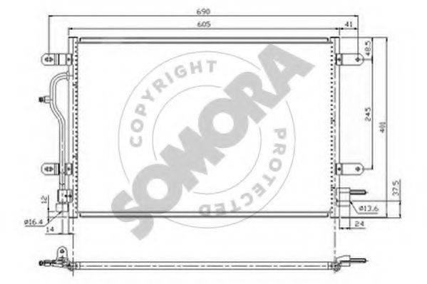 SOMORA 021560 Конденсатор, кондиціонер