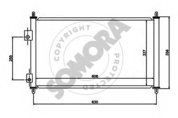 SOMORA 123260 Конденсатор, кондиціонер