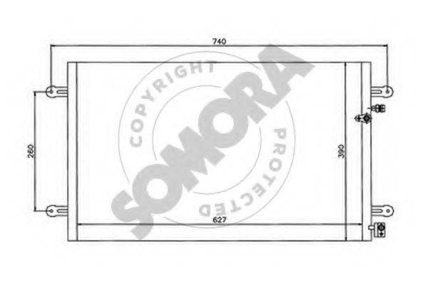 SOMORA 021060 Конденсатор, кондиціонер