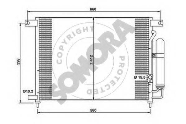 SOMORA 061160A Конденсатор, кондиціонер