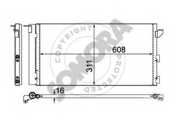 SOMORA 080560 Конденсатор, кондиціонер