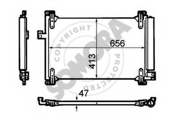 SOMORA 087060C Конденсатор, кондиціонер