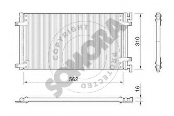 SOMORA 088060 Конденсатор, кондиціонер