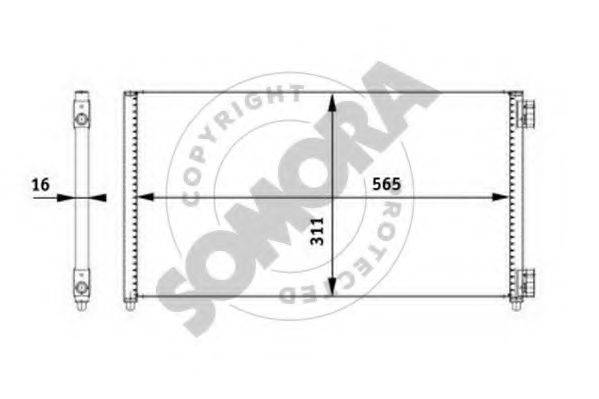 SOMORA 088060B Конденсатор, кондиціонер