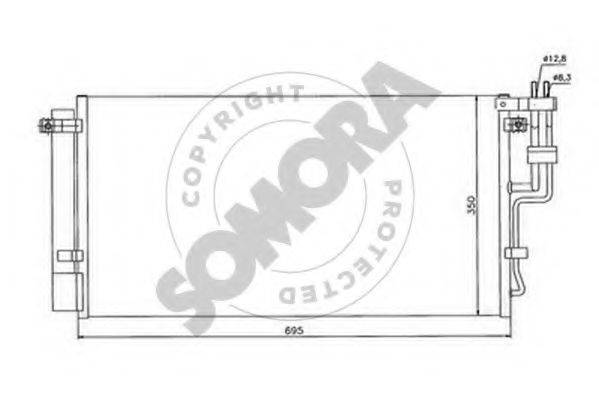 SOMORA 116160 Конденсатор, кондиціонер